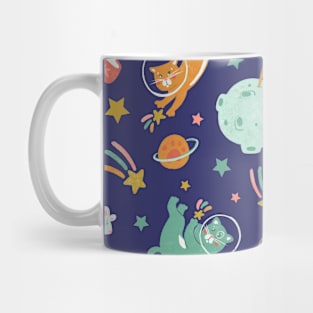 Space Cats Pattern Mug